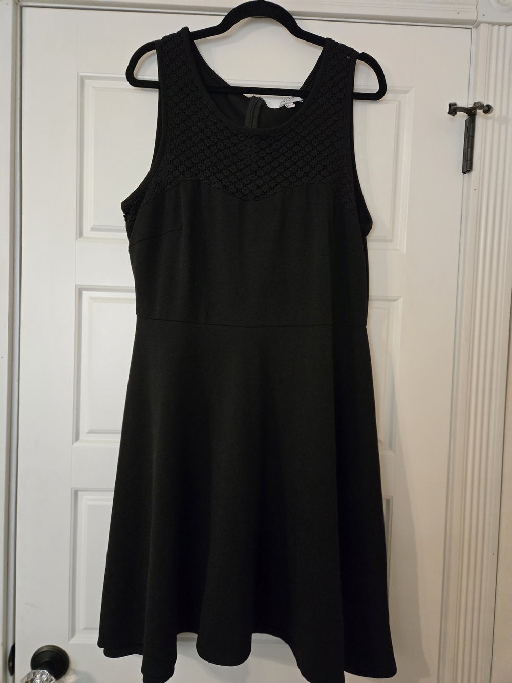 Classic Black Sleeveless Fit & Flare Dress